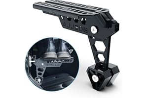 Boslla Universal Car Door Step, Door Latch Step, Door Step for Car Roof Access, Foldable Roof Rack Car Step Up Hook Ladder Doorstep with Lengthened Pedal and 4 Gears for SUV, Truck, Vehicles(Black)