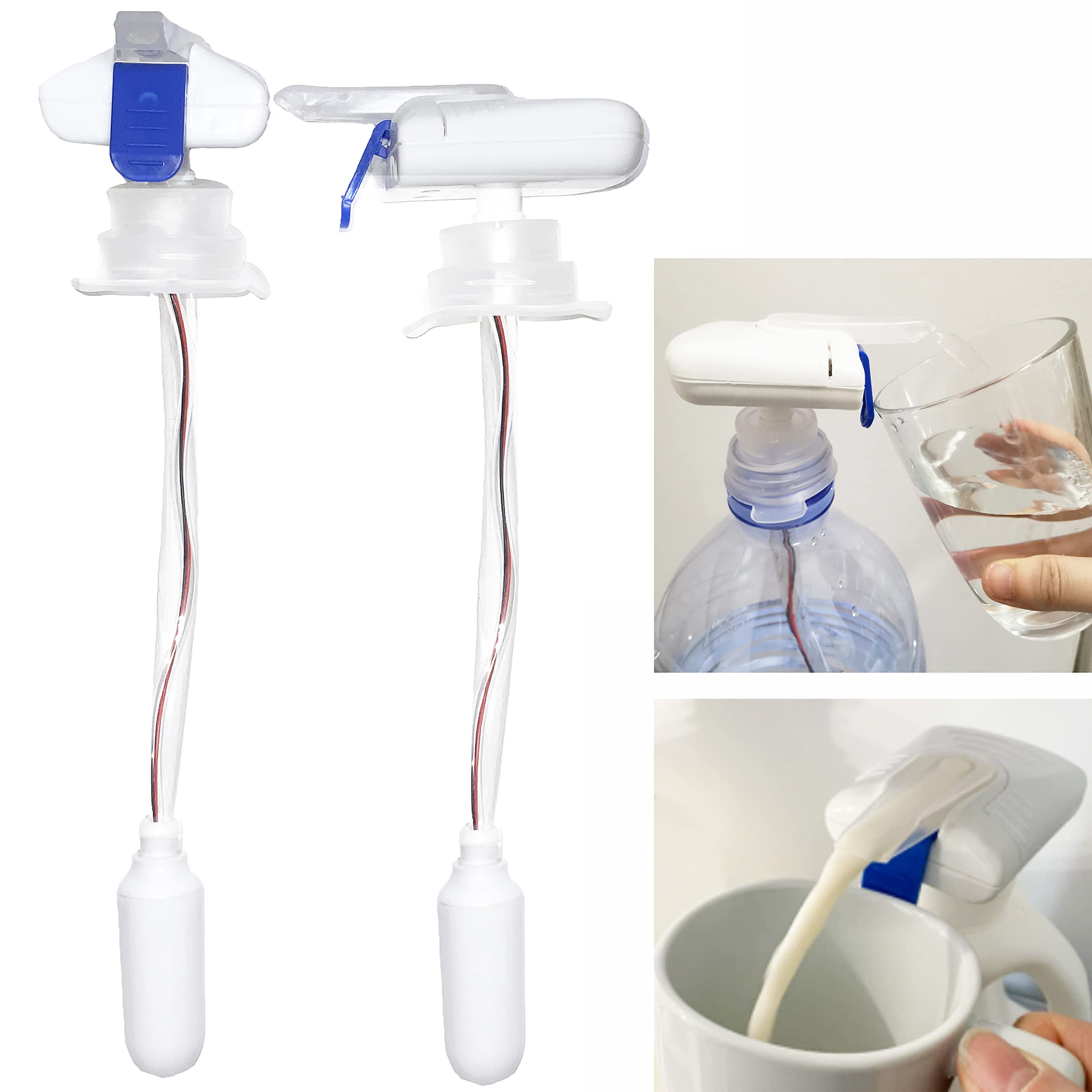 Photo 1 of 2 Pack Automatic Drink Dispenser,Milk Dispenser for Fridge Gallon,Kids Automatic Drink Dispenser, One-Handed Operation,Hands-Free,Milk?Juice & More