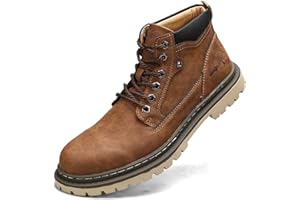 Shaire Men's Leather Chukka Boots | Lace-Up Ankle Boots for Men | Casual Comfort Boots