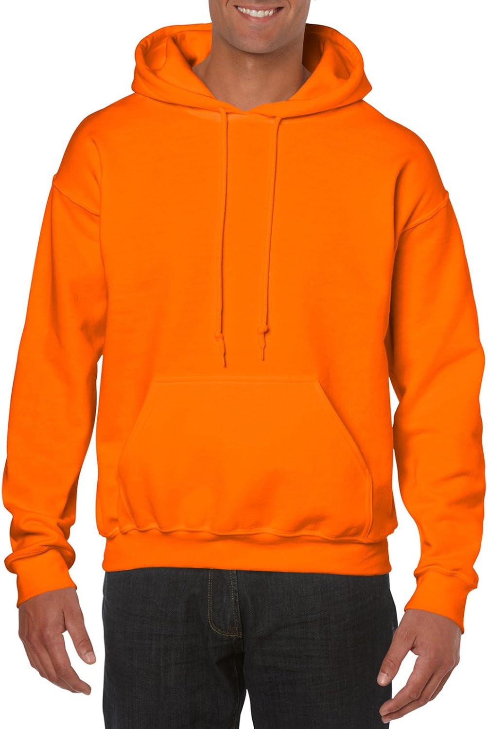 Gildan Men's Heavy Blend Fleece Hooded Sweatshirt G18500 at  Men’s Clothing store