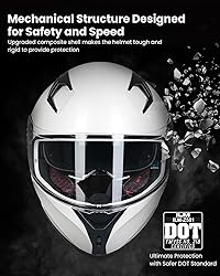 ILM Motorcycle Helmet Full Face with Pinlock