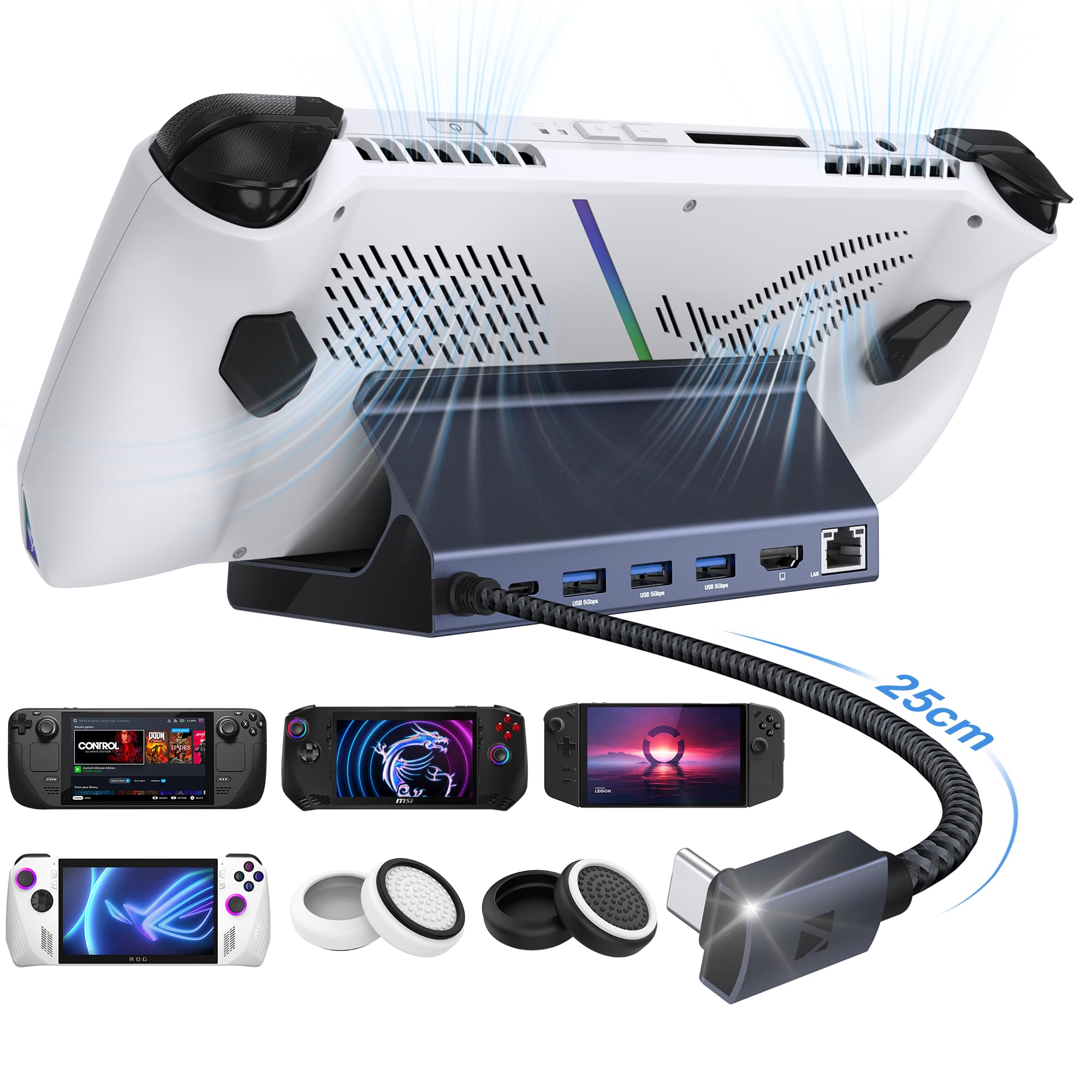 Mua 8-in-1 Docking Station for Valve Steam Deck OLED/ASUS ROG Ally ...