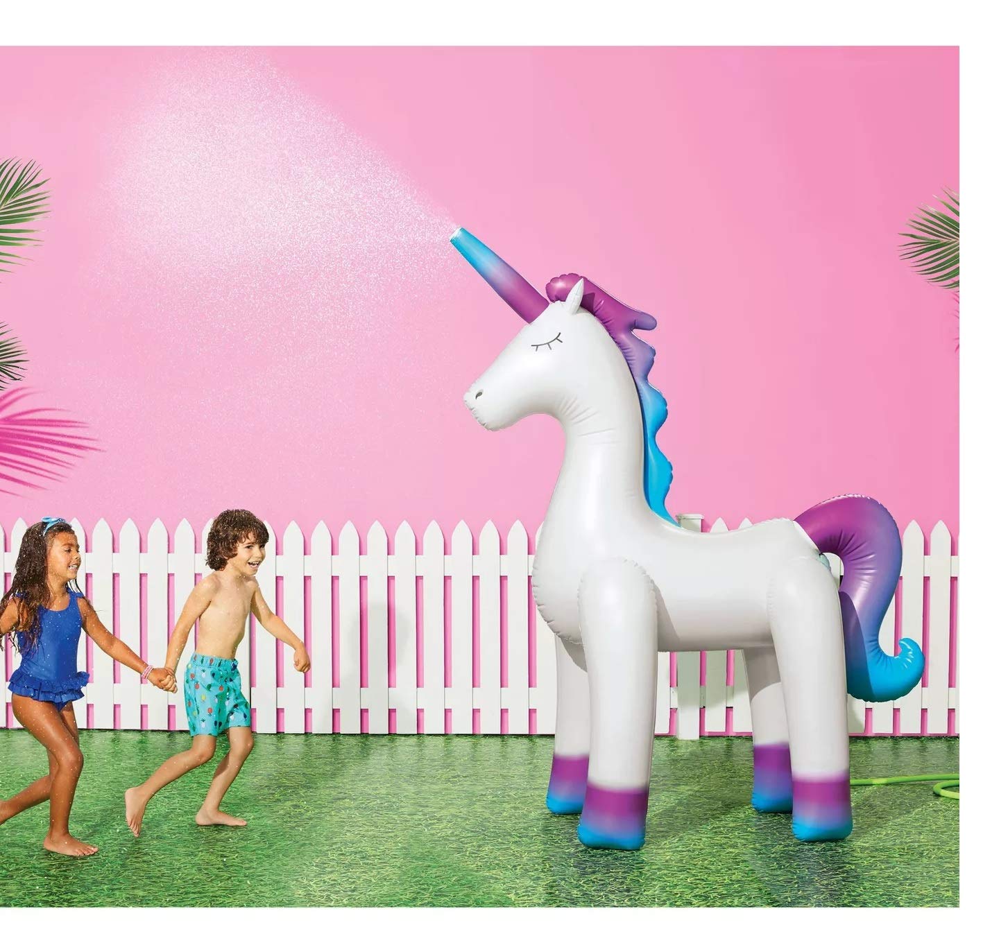 Buy Sun Squad Unicorn Water Sprinkler Inflatable Pearl White Outdoor