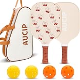 Pickleball Paddles, USAPA Approved Cute Pickleball Paddles Set of 2/4, Polypropylene Honeycomb Core, Fiberglass Pickleball Set with 2 or 4 Pickleball Rackets, 4 Balls, 1 Bag for Women