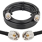 MOOKEERF RG8x Coaxial Cable 25ft,CB Coax Cable 50