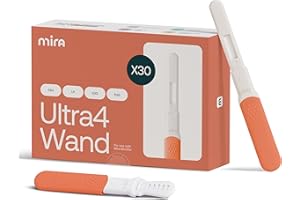 Mira Ultra4 Wands, Track 4 Key Fertility Hormones LH, PdG, E3G, and FSH for Family Planning & Pregnancy, Use at Home with The Mira Fertility Monitor Kit + App, 30 Ovulation Test Strips