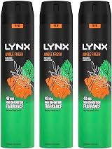 Lynx XXL Jungle Fresh Body Spray 250ml Pack of 3 48H Sweat Protection Deodorant view 1