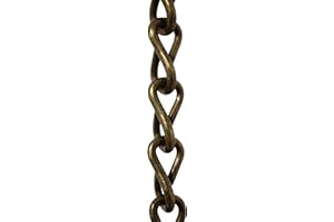RCH Hardware CH-S51-16-AB-3 Steel Basket Chain, Antique Brass (3 Feet)