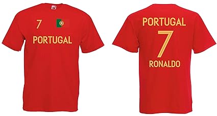 Portugal Ronaldo T-Shirt Trikot WM-2018 Look
