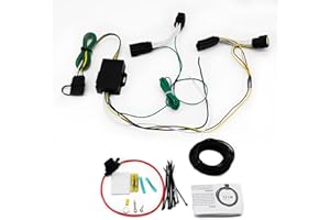 GLOCRORET 4-Pin Trailer Wiring Harness 56407 Compatible with 2018-2025 Jeep Wrangler JL/JLU, 2020-2025 Jeep Gladiator JT, 19-25 Wrangler Unlimited, Rubicon, Sahara, 4xe, Sport Trailer Light Connector