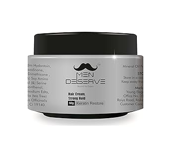 Buy Men Deserve Hair Styling Cream Strong Hold Keratin Restore