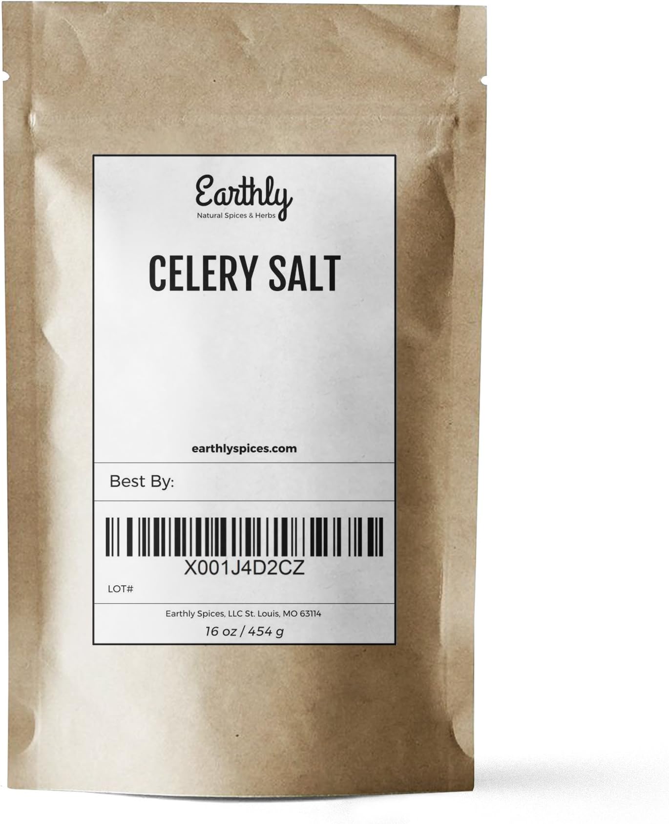 Celery Salt - Earthly Spices Premium Bulk Culinary Celery Salt (1 Pound/16 Ounce)