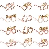 Guiruiy 24PCS 40th Birthday Eyeglasses Decorations