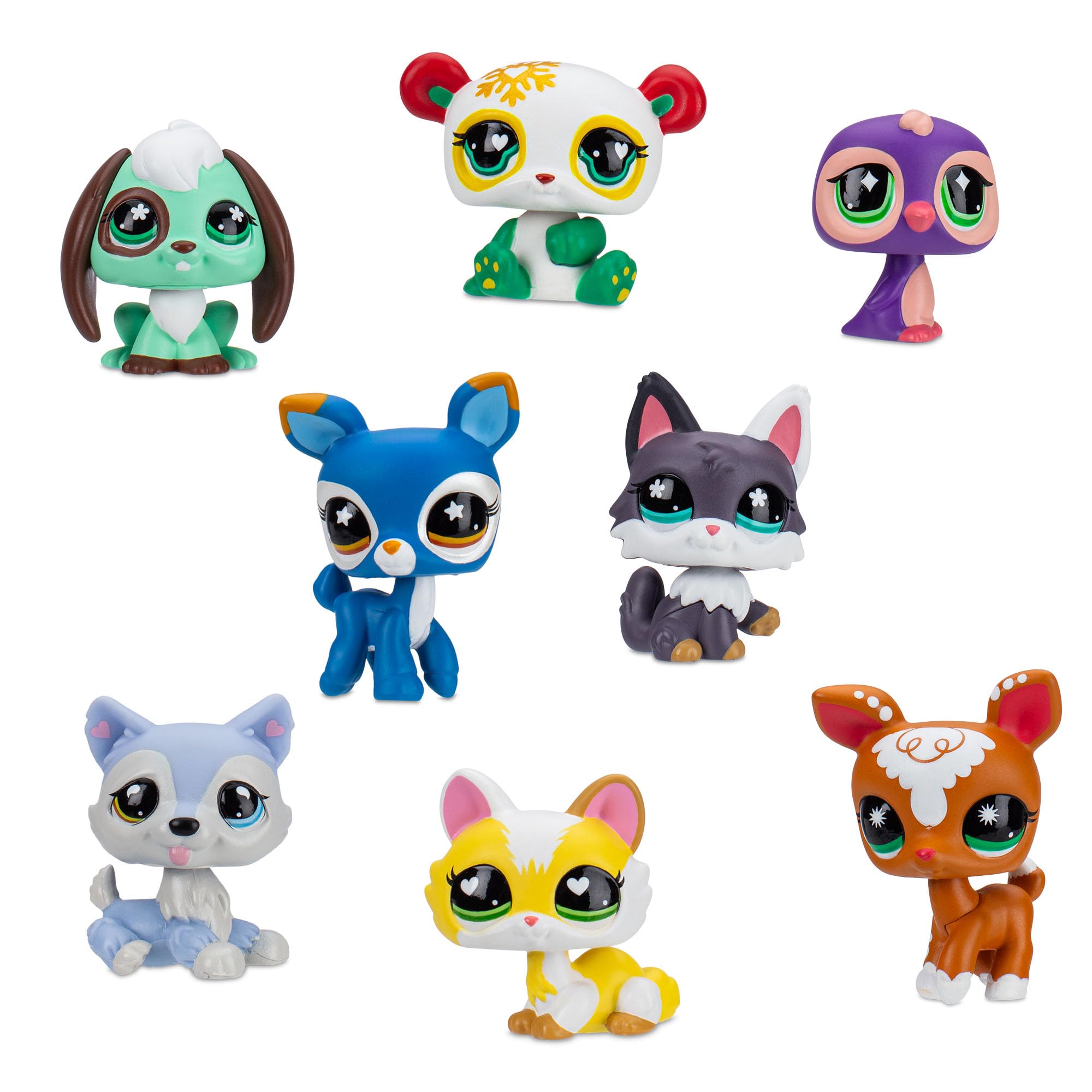 Littlest Pet Shop Deluxe Holiday Calendar - Series 4 Advent Calendar -Gen 7 Authentic LPS Bobble Head Toy Figure, Collectible Toy Animal, Ages 4+