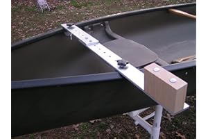 GENERIC Canoe Trolling Motor Mount Bracket with Aluminum Crossbar with Extension - Solid Ash Motor Block