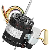 9721, D1127 Refrigeration Fan Motor Compatible with Fasco D1127, 9721, HeatCraft5008S 5008T, Bohn25309101, 115/230V, 1550RPM, Permanent Split Capacitor Motor