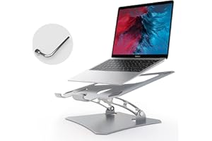 AYKLCZUU Laptop Stand for Desk, Adjustable Laptop Stand, Laptop Stand 17 inch, Computer Stand for for 10 to 17 Inch Laptops, Best Partner for Office,Save Cervical spondylosis (Silver)