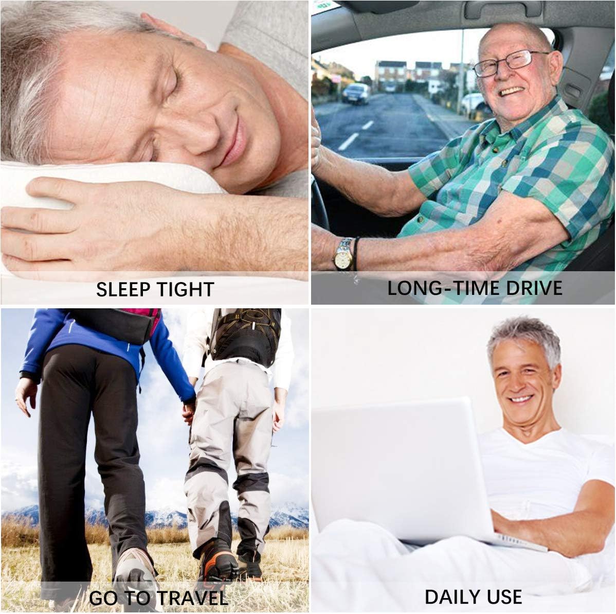 Men's Incontinence Underwear with Built in Absorbent Pad Surgical Recovery Washable Reusable Incontinence Briefs for Prostate Surgery (Black, Large): Health & Personal Care