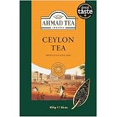 Ahmad Tea Black Tea, Ceylon Loose Leaf, 454g - Caffeinated &amp; Sugar-Free (pack of 1)