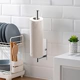 Ibergrif M34055A Kitchen Roll Holder Under Cabinet Stainless Steel Grey view 6