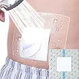 Waterproof Dialysis Catheter Shower Protector, with Non Stick Central Pad, Shower Cover for Chest Port Site Shield Large Bandages Feeding Tube G Tube Accesorries(12"x12"+Pad, Pack of 7)
