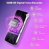 ZIPCIDE Voice Recorder 32GB Noise Reduction 4800 Hours DSP Dictaphone view 2