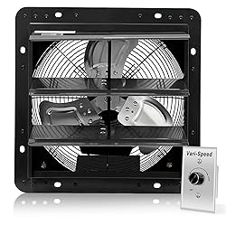 VENTISOL 12 Inch Shutter Exhaust Fan With Variable