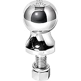 Reese Towpower 7036800 1-7/8" Chrome Hitch Ball for ATV/Lawn Tractor, Gray