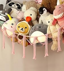 Large Stuffed Animal Storage Hammock Corner Net
