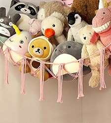 mirolam Large Stuffed Animal Hammock Corner Net for