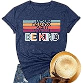 Bee Kind Shirt Womens Graphic Tshirts Funny Inspirational Teacher Shirt Novelty Casual Short Sleeve Tee Top