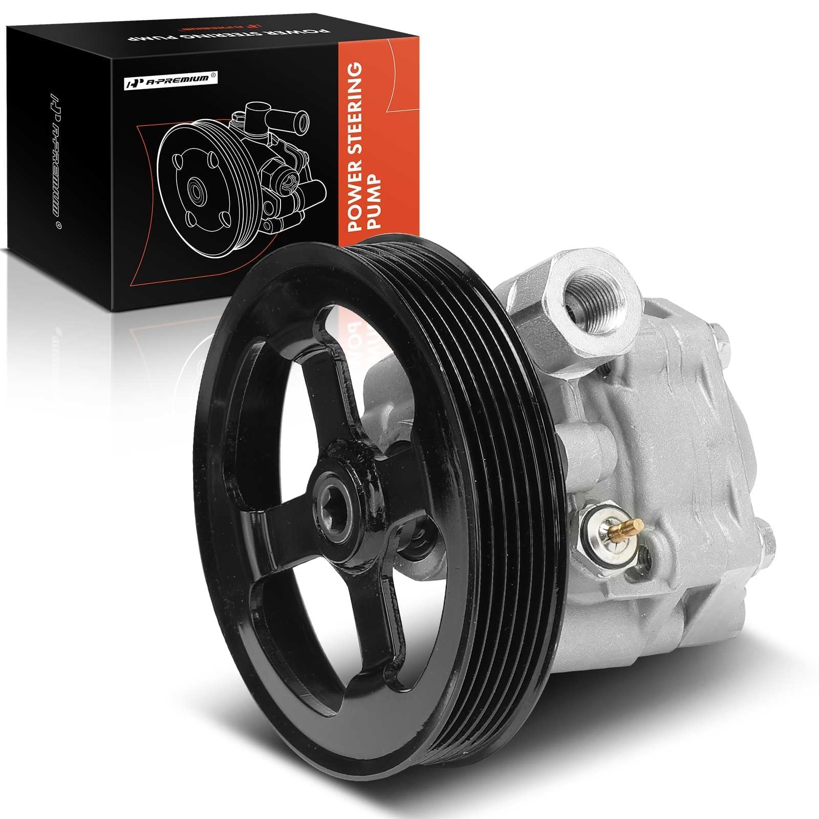 Photo 1 of A-Premium Power Steering Pump, with Pulley, Compatible with Honda Passport 2001-2002 & Isuzu Axiom 2002, Rodeo 2001-2002, Rodeo Sport 2001-2002, 3.2L 3.5L, Replace # 8972056070
