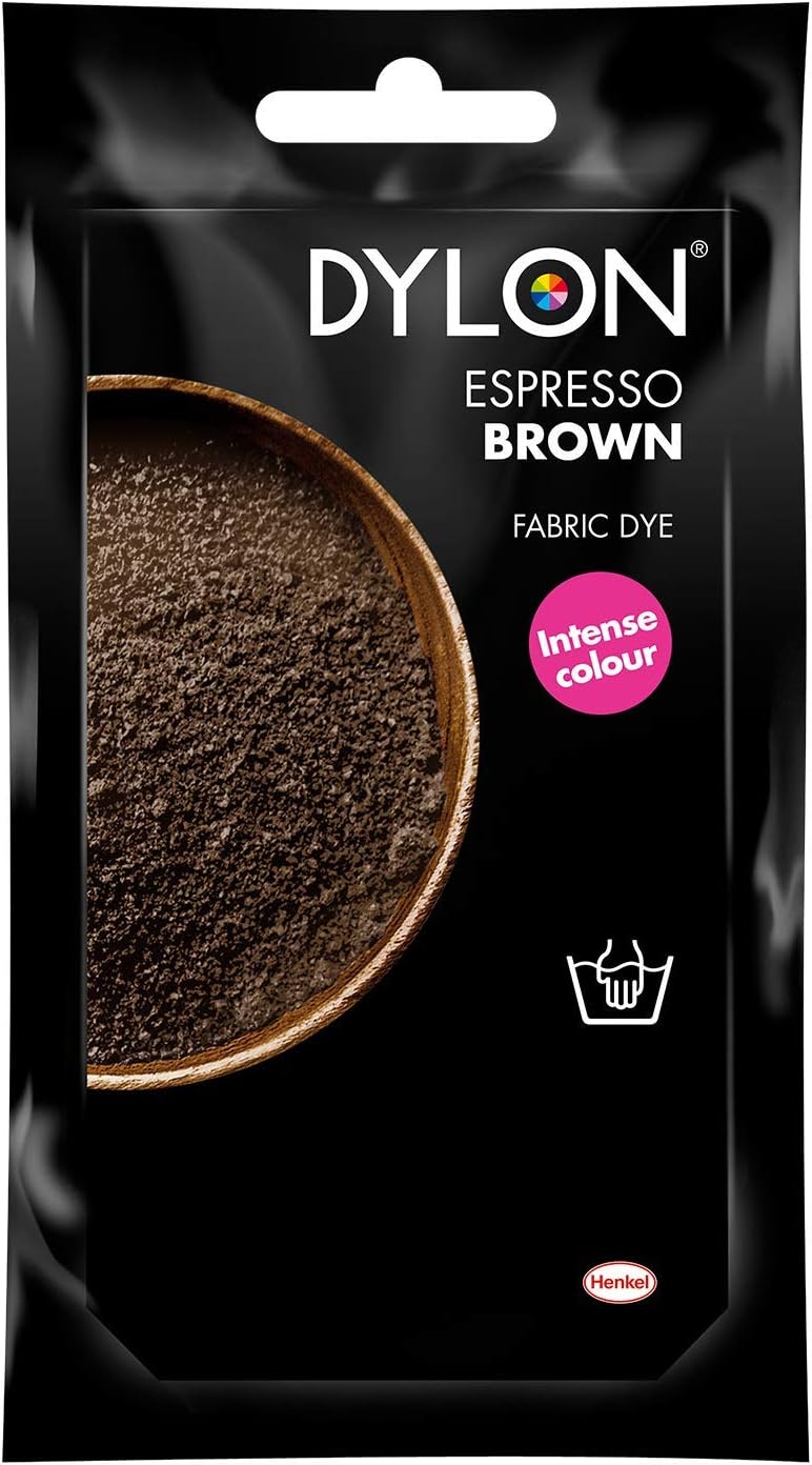 Dylon Hand Dye Espresso Brown 50 g Fabric Dye Sachet Pack of 1