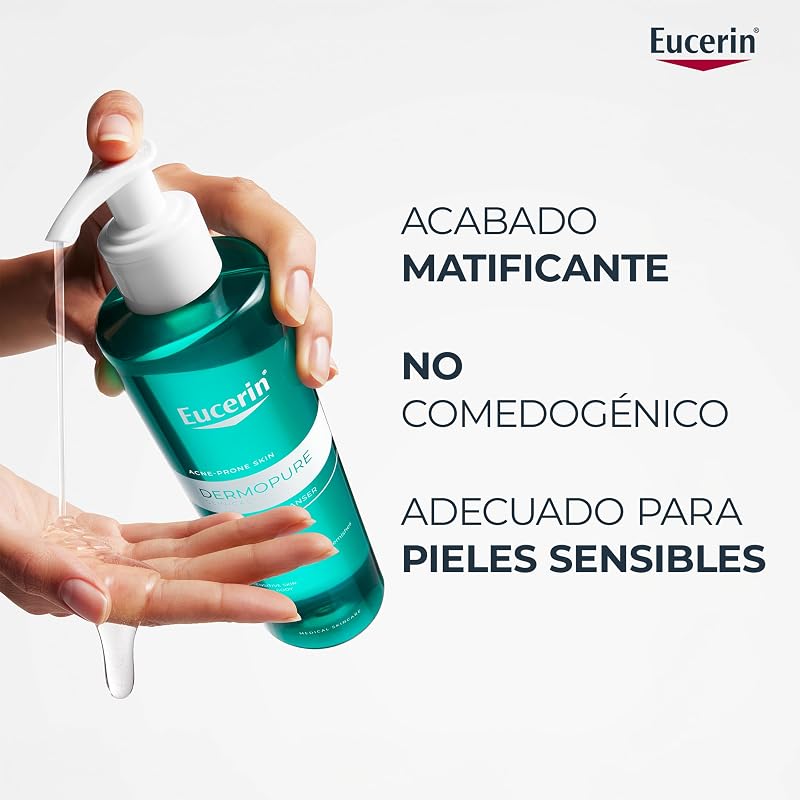 DermoPure Clinical Gel Limpiador Purificante (200 ml), gel limpiador con Ácido Salicílico para pieles con tendencia acneica y sensibles, gel limpiador facial y corporal para pieles grasas