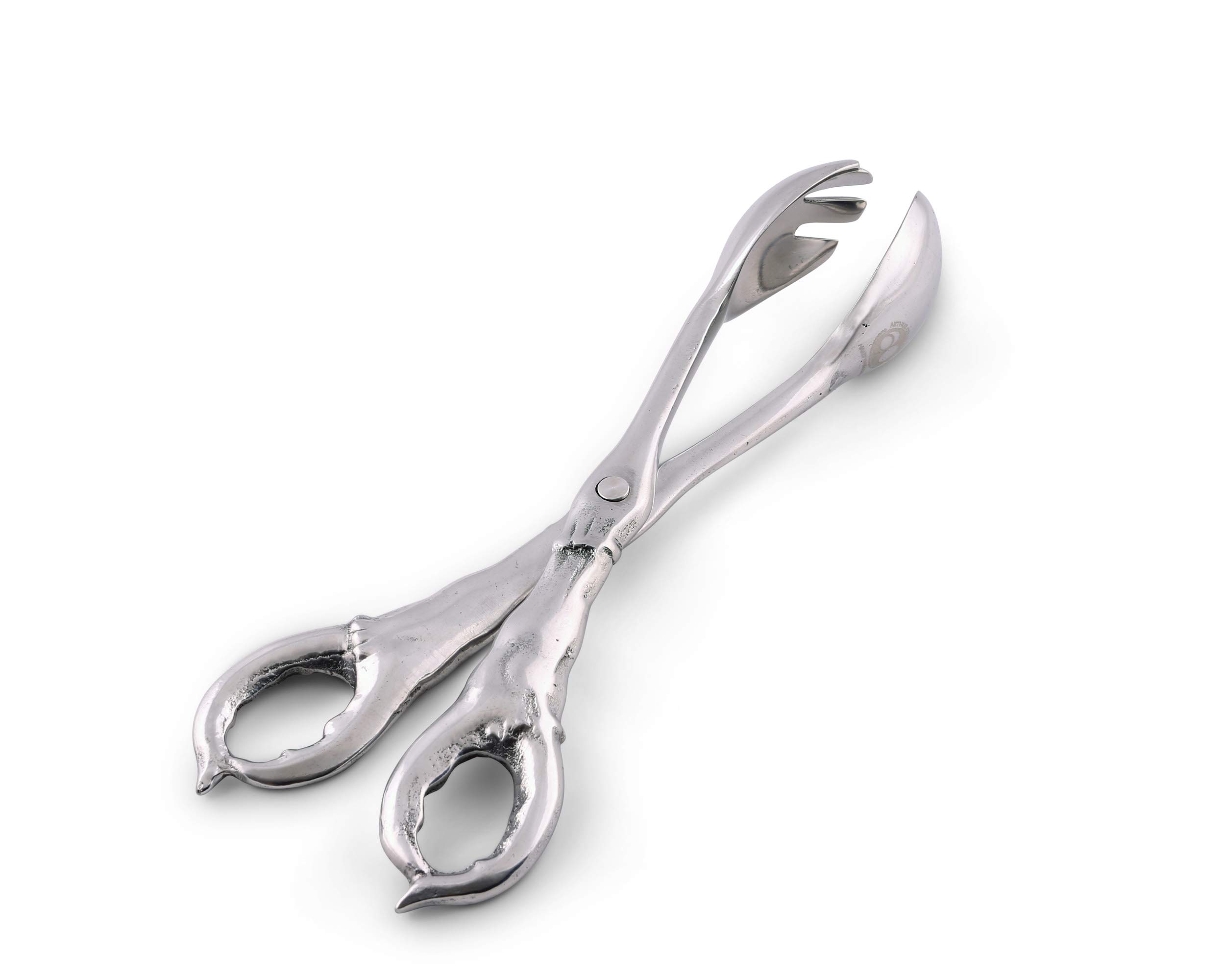 Arthur Court Designs Aluminum 10.5 inch Crab Salad / Serving Tongs