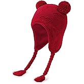 Durio Baby Winter Hat with Cute Pom Pom Earflap Warm Fleece Lining Baby Beanie for 6-24 Months Infant Toddler Boys and Girls