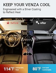 Proadsy Front Windshield Sun Shade Foldable