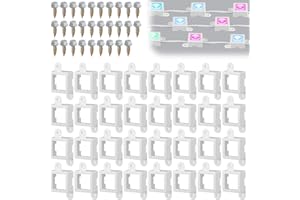 Beeveer 40 Light Clips for Govee H705 H805 (Non-Pro/Original Version H705) with 80 Screws Mounting Clips Compatible with Govee Permanent Outdoor Lights Extension