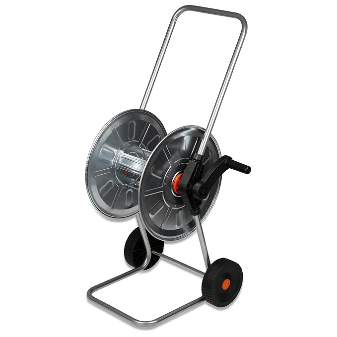 Metall Schlauchwagen verzinkt für 50 m - 1/2'' Schlauch