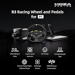 MOZA R3 Racing Wheel and Pedals Bundle for