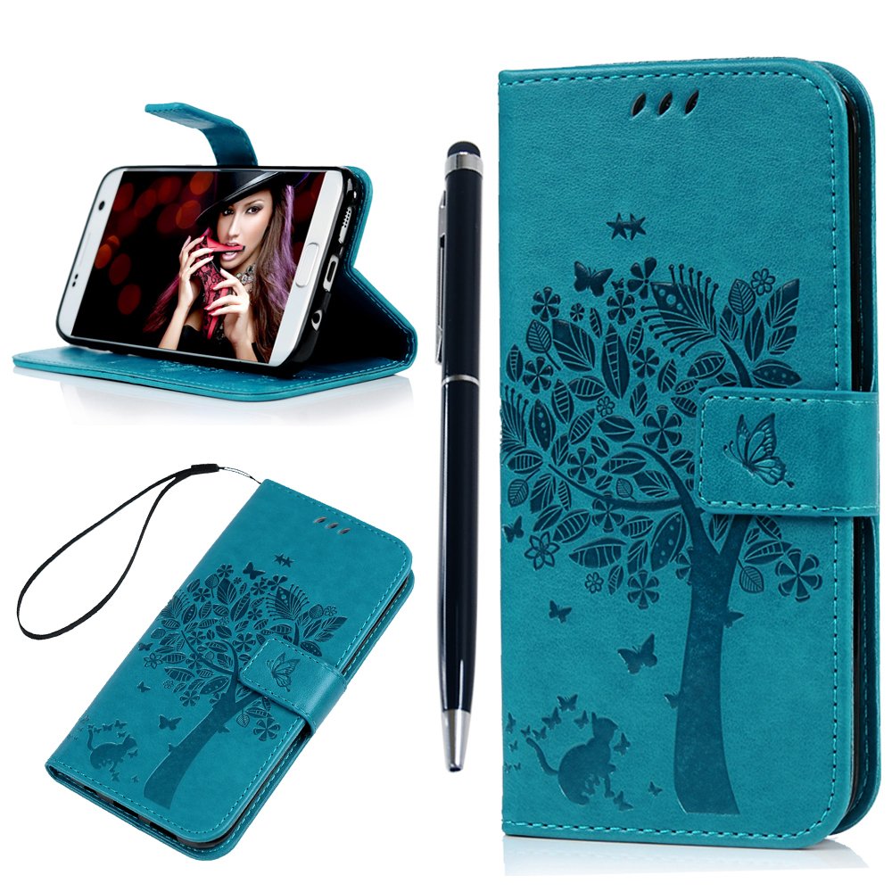 Funda para Samsung Galaxy S Edge Pincenti Carcasa Libro de Suave Cuero