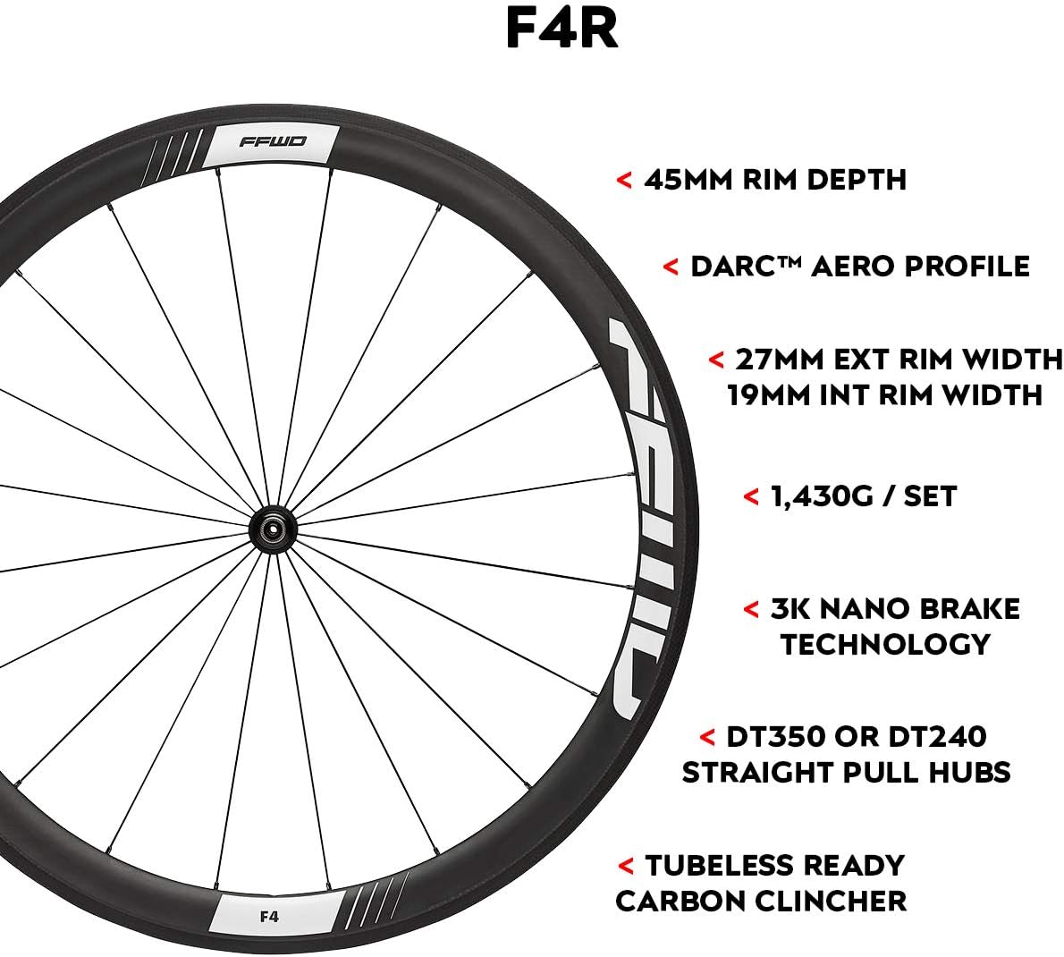 fast forward f4r fcc tubeless dt 350 wheelset