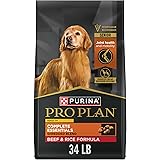 Purina Pro Plan Adult 7 Plus Complete Essentials Shredded Blend Beef and Rice Formula High Protein Dog Food for Senior Dogs -