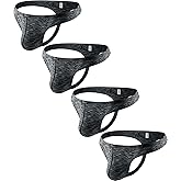 iKingsky Men's Quick-dry Bulge Thong Colorful T-back Underwear Stretch Sporty Under Panties for Men