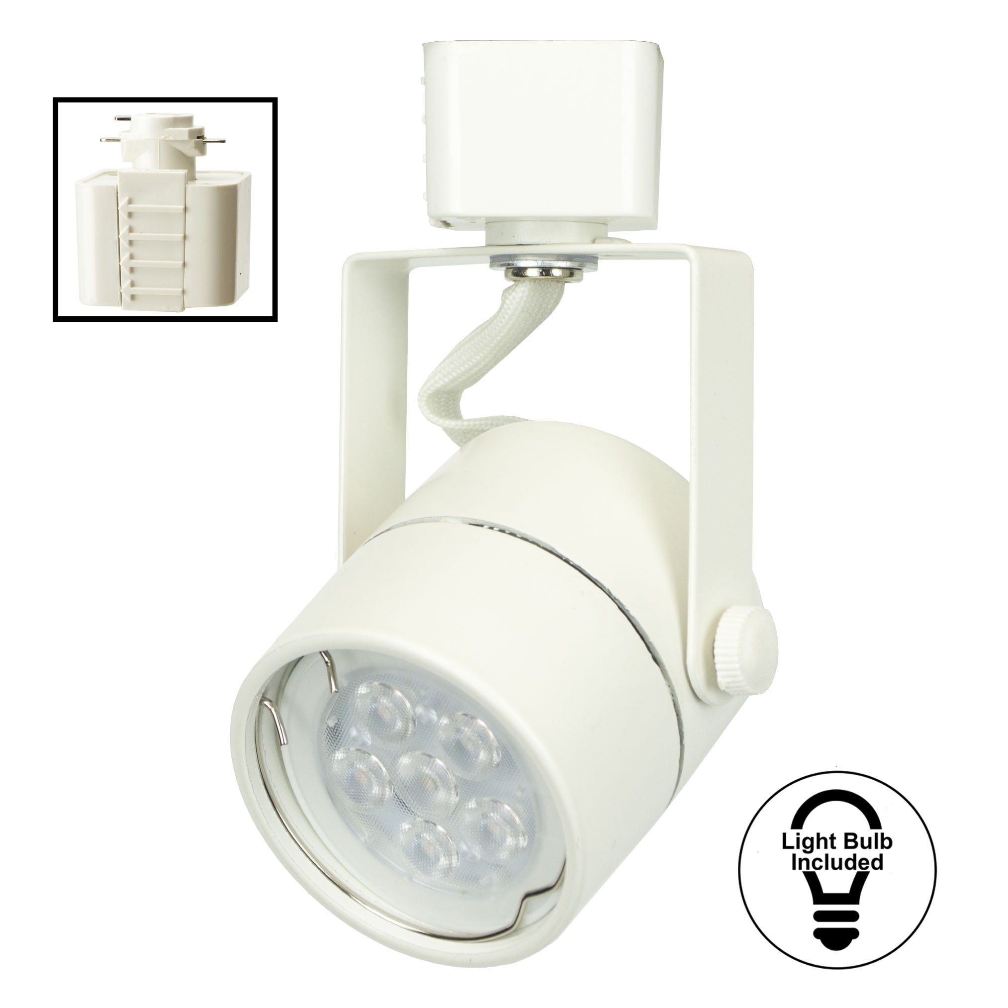 DD Brand H System 3Lights GU10 LED Track Lighting Kit White 3K Warm