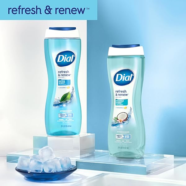 DIAL BODY WASH, REFRESH & RENEW COCONUT WATER, 32 FL OZ