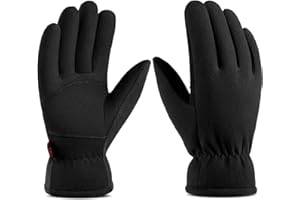 OZERO Winter Gloves for Men Women: -20°F Thermal Warm Deerskin Polar Fleece Cotton Glove