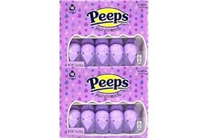 NEEDZO Purple Peeps Marshmallow Chicks, Bulk Candy Party Treat, 2 Pack, 20 Total Pieces