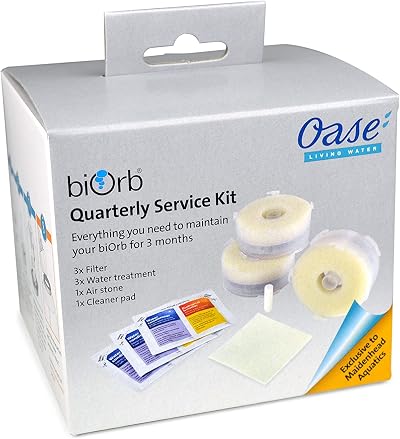 biOrb Quarterly Service Kit Pack of 3 with Air Stone - Replacement Filters