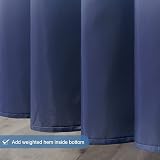 Furlinic Polyester Shower Curtain 180x180 cm Waterproof Mold Proof with 12 Hooks view 4